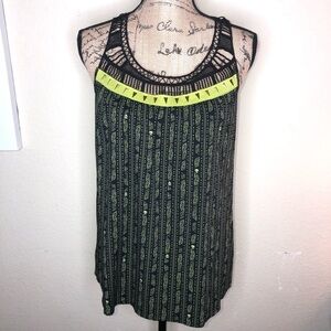 Box Lunch Hot Topic Exclusive Marvel Wakanda Green, Black Panther Tank Top Sz SM